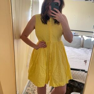 Sleeveless eyelet J.Crew dress